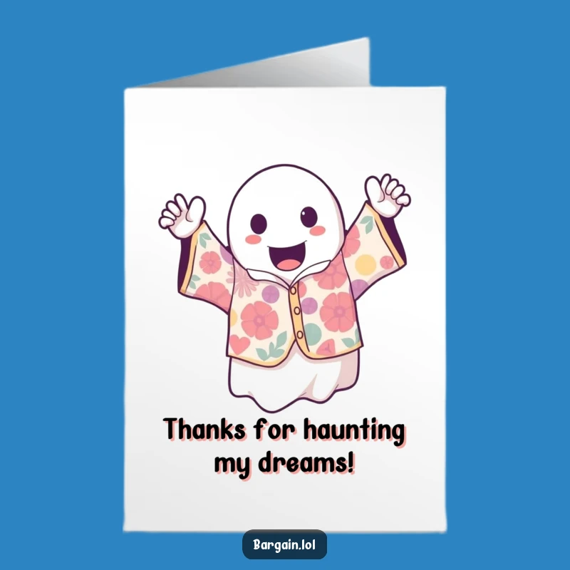 Free Printable Thank You Card: Ghostly Vintage Style Funny Downloadable Gift