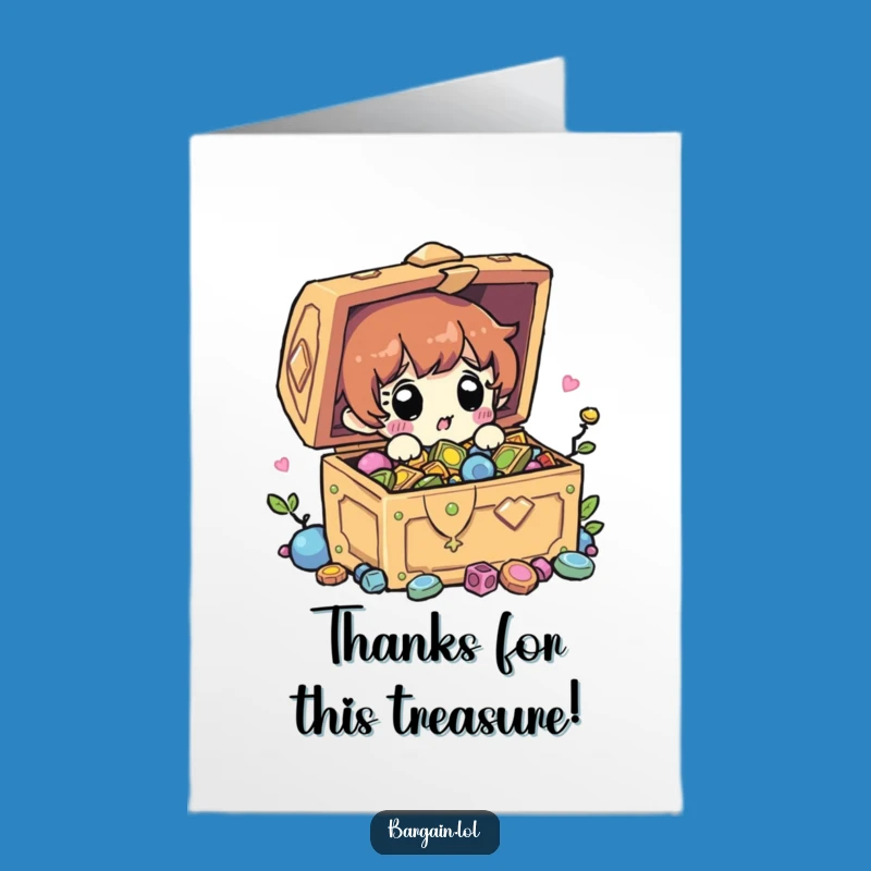 Free Printable Treasure Thank You Card - Discovery Gratitude Downloadable