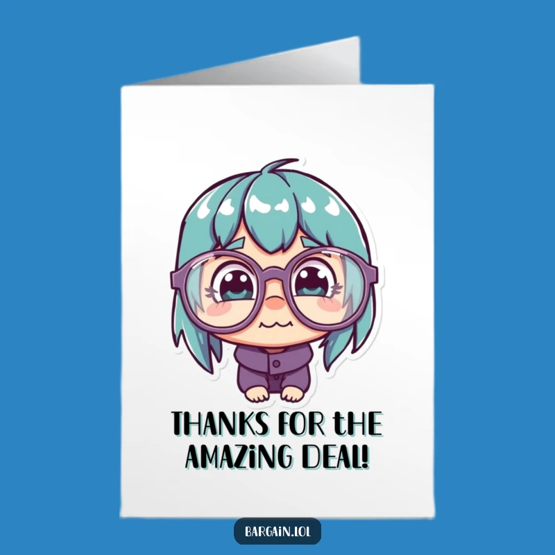 Thank You Free Printable Card: Quirky Glasses See Great Deals, Downloadable