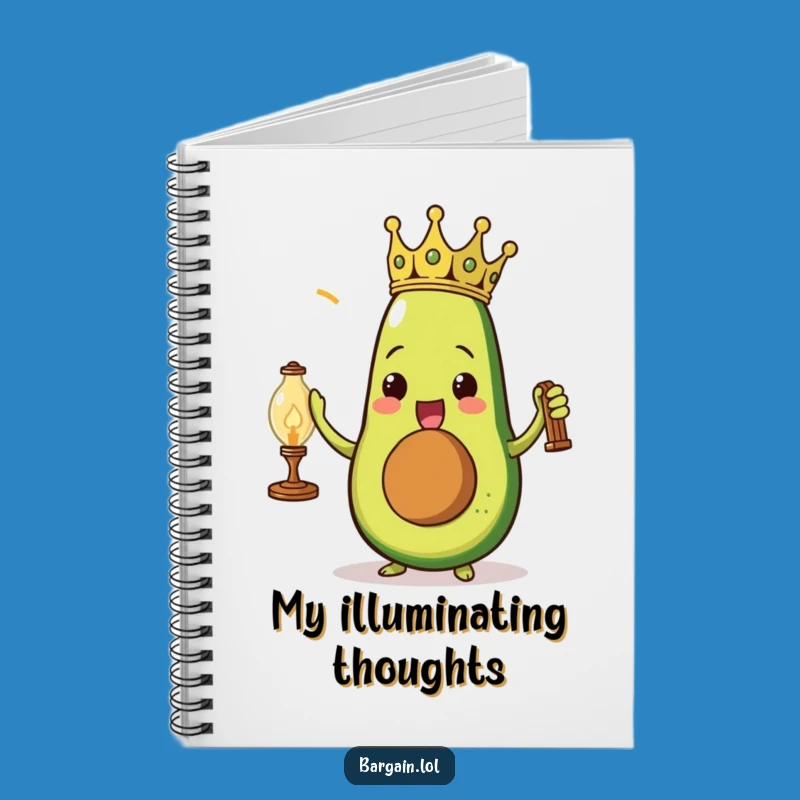 Funny Avocado Crown Notebook: Regal Ideas, Perfect Gift For Foodies