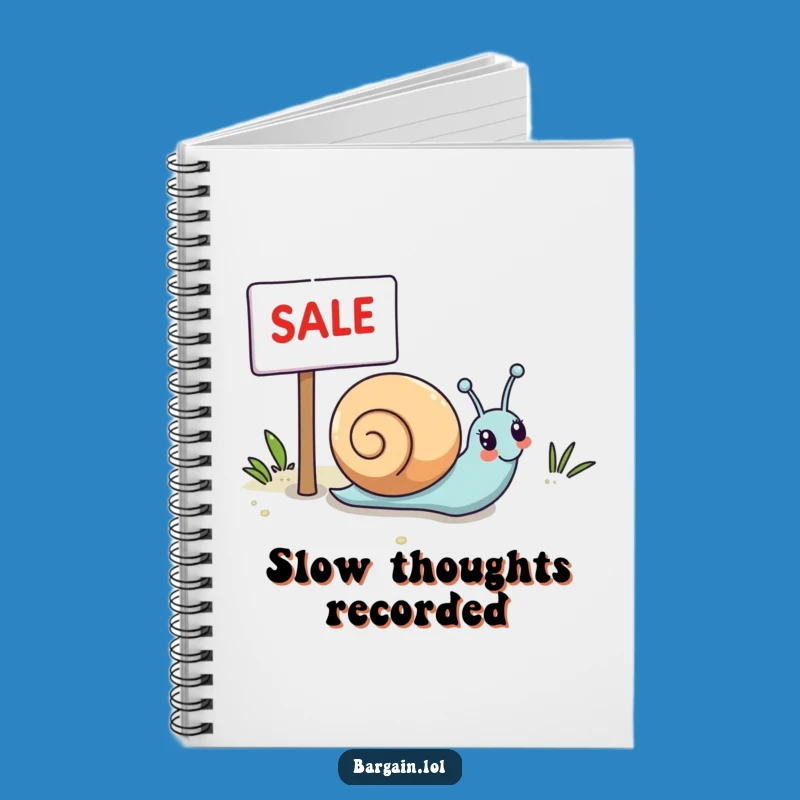 Funny Kawaii Snail Notebook: Jot Down Sale Plans