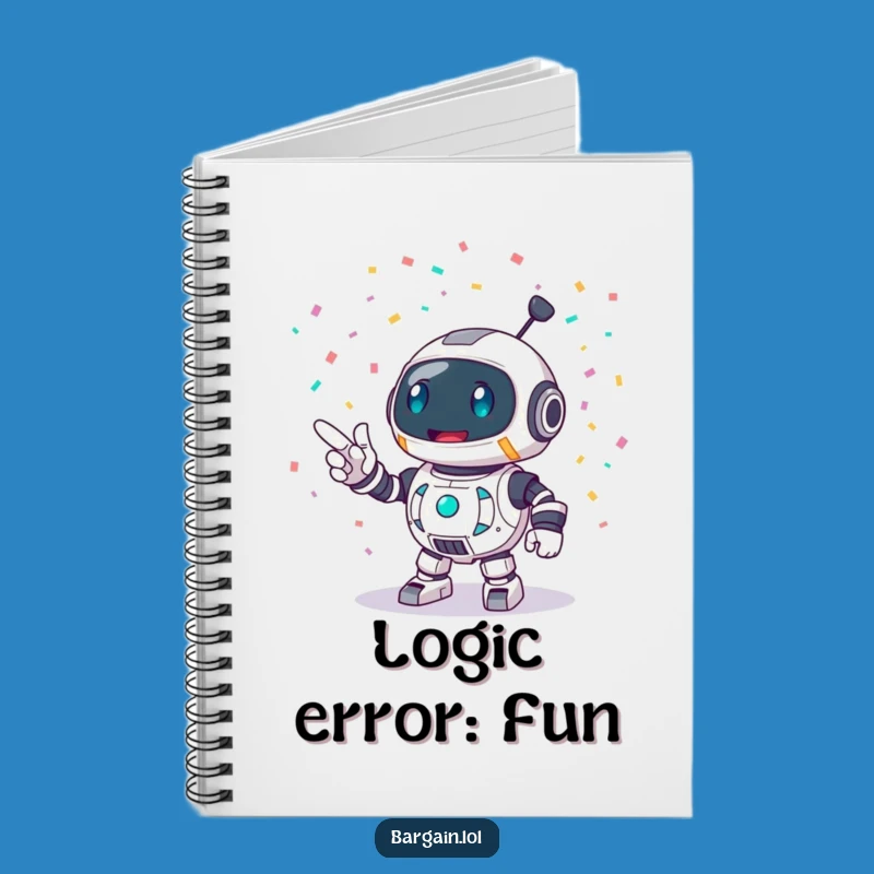 Funny Robot Party Notebook: Enthusiastic Robot Journal, Ideal Funny Gift for Ideas