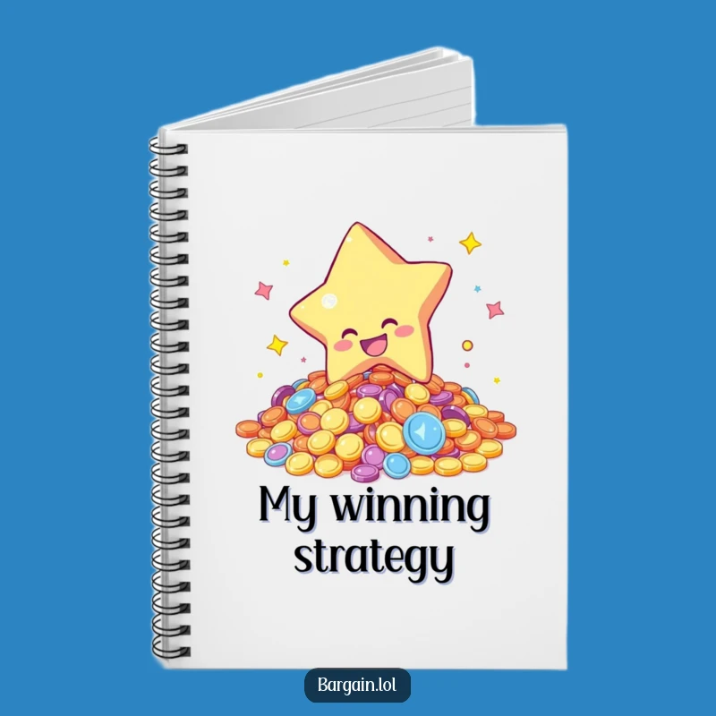 Funny Star Coins Notebook - Jot Down Ideas with Fortune, Lined Pages, Perfect Funny Gift