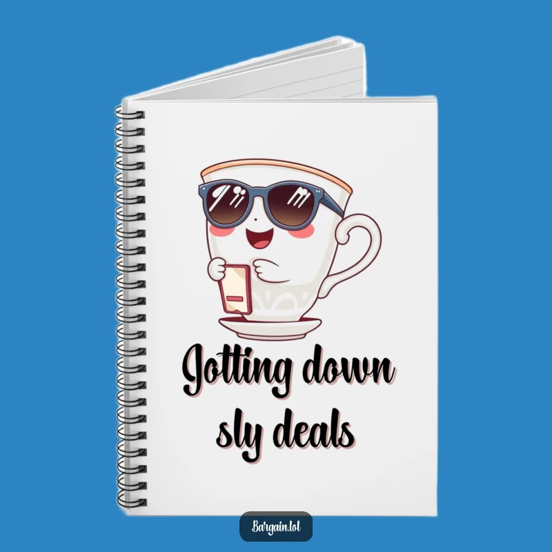 Funny Teacup Sunglasses Notebook: Jot Down Ideas with Cool Style
