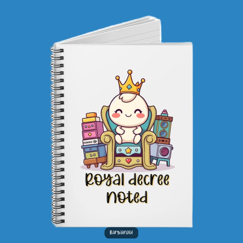 Funny Thrift King Notebook: Royal Journal, Hilarious Gift for Collectors