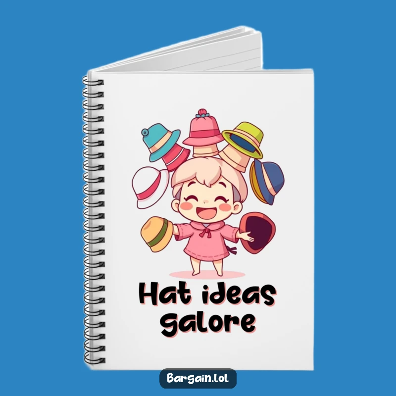 Funny Journal: Juggling Hats Character - Grinning Writer, Creative Funny Gift