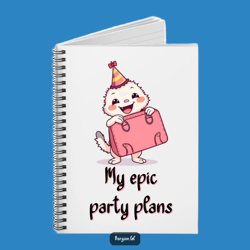 Funny Party Notebook: Retro Handbag Creature - Jot Down Your Fun Ideas