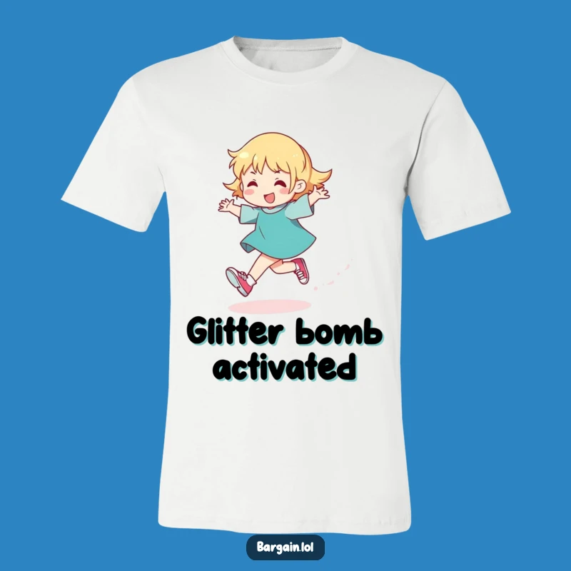 Funny Glitter Shoes T-Shirt: Wear Your Joyful Skip and Sparkle Proudly