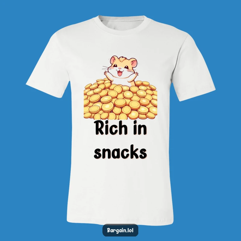 Funny Hamster Coin Dive T-Shirt - Wealthy & Hilarious Gift for Hamster Lovers