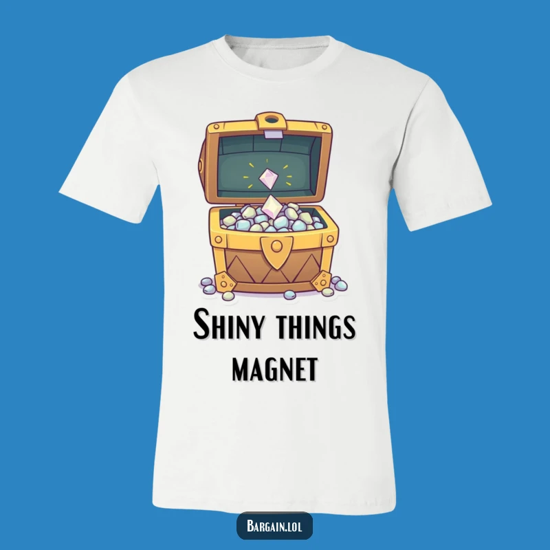 Funny Treasure Gem T-Shirt - Sparkly Overflowing Chest Tee, Comfortable & Humorous, Great Funny Gift