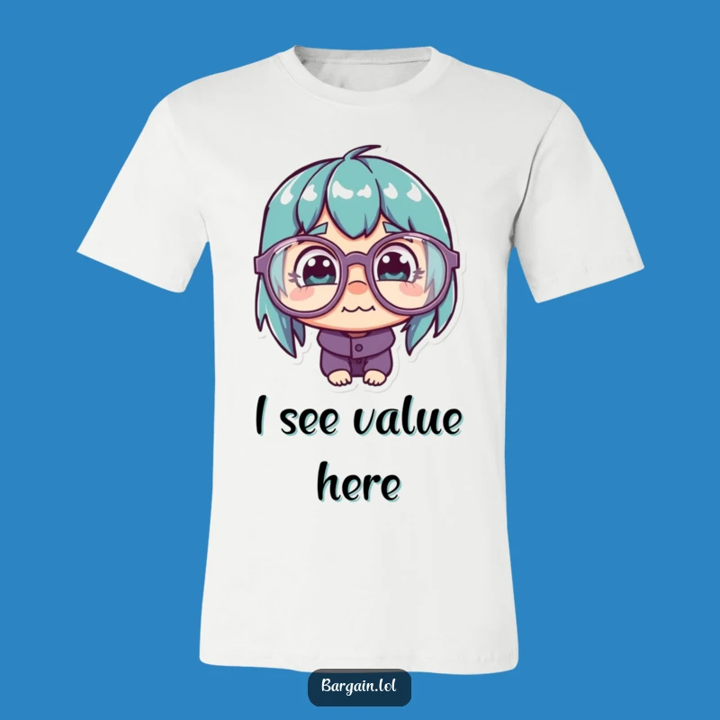 Funny Cheap Deal Hunter T-Shirt - Quirky Glasses Bargain Tee