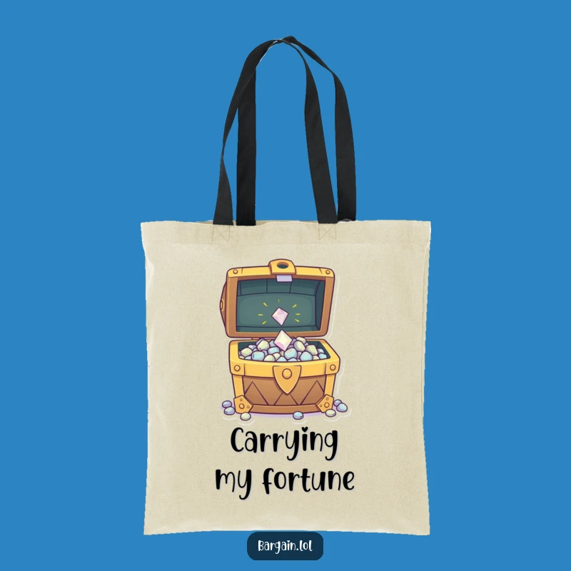 Funny Treasure Gem Tote Bag - Spacious Bag for Your Finds, Stylish & Humorous, Perfect Funny Gift