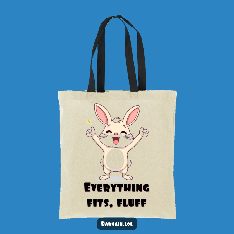 Funny Dust Bunny Tote Bag: Carry Your Victories with This Hilarious, Dancing Character!