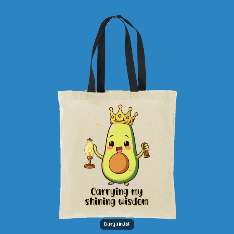 Funny Avocado Lamp Tote Bag: Triumphant Carry-All, Perfect Novelty Gift