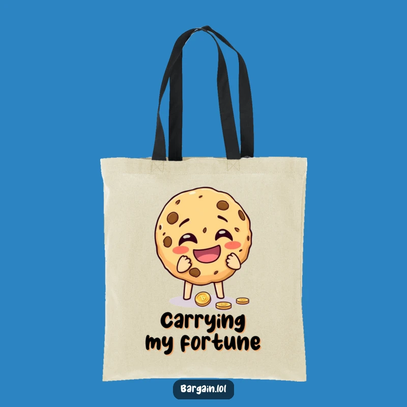 Funny Cookie Coin Tote Bag: Carry Your Treasures with Sweet Humor
