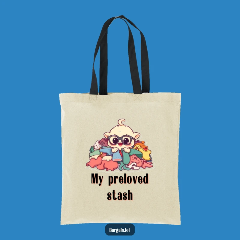 Funny Thrifting Tote Bag: Creature's Treasure Hunt, Practical Hilarious Gift