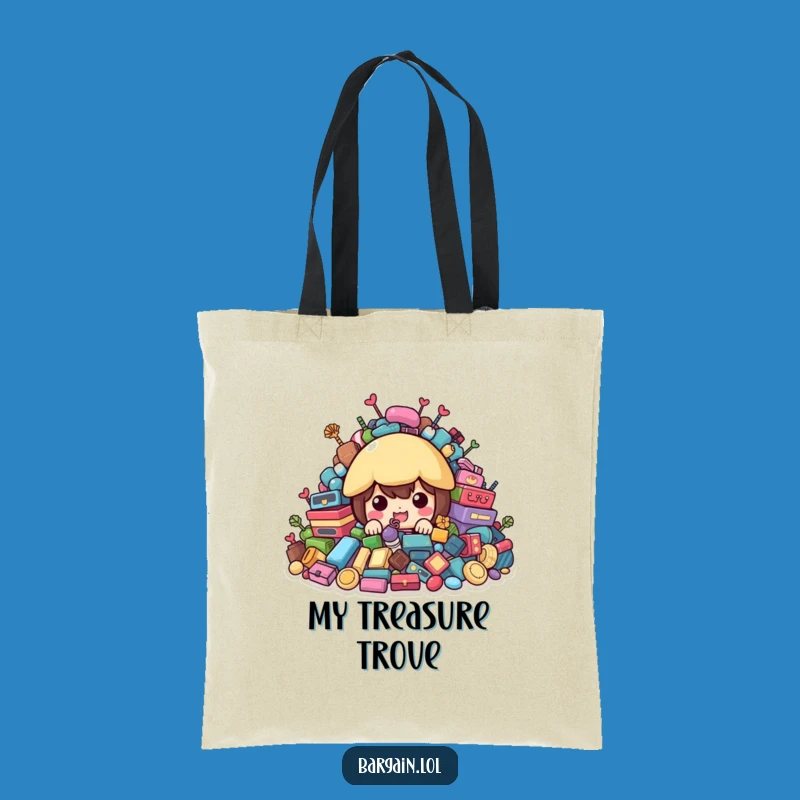 Funny Treasure Hunter Tote Bag - Colorful Second-hand Find Accessory